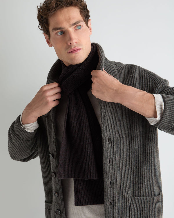 Unisex Ribbed Cashmere Scarf 3