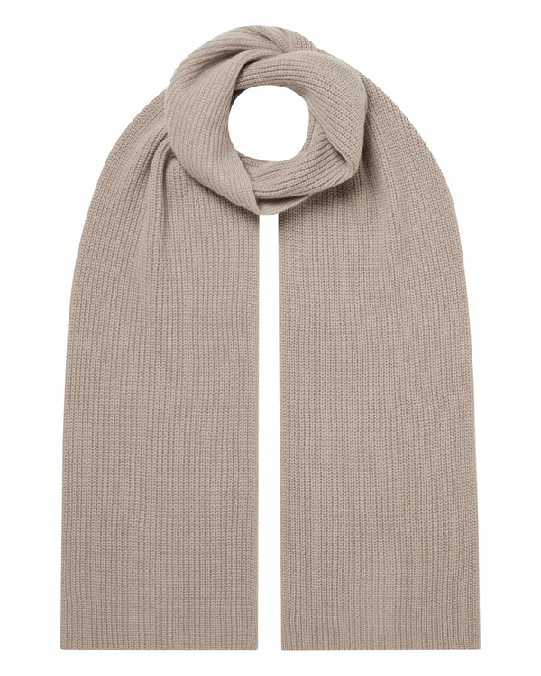 Unisex Ribbed Cashmere Scarf 1