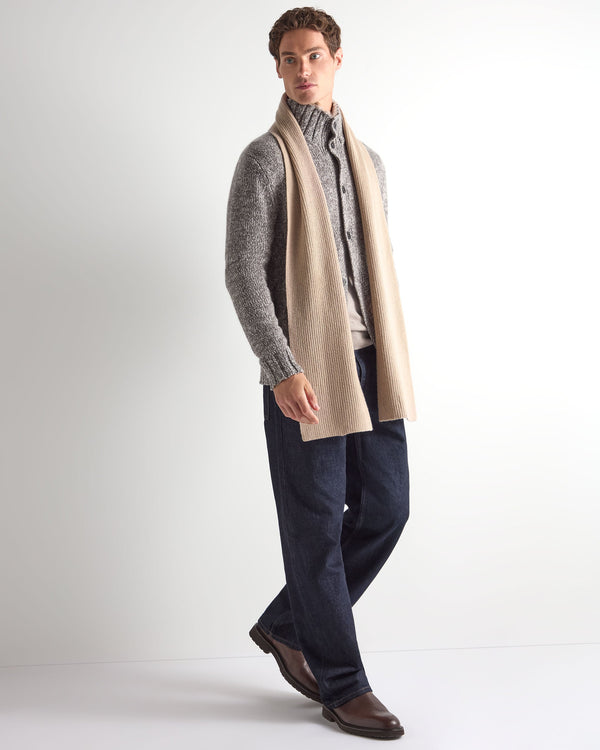 Unisex Ribbed Cashmere Scarf 6