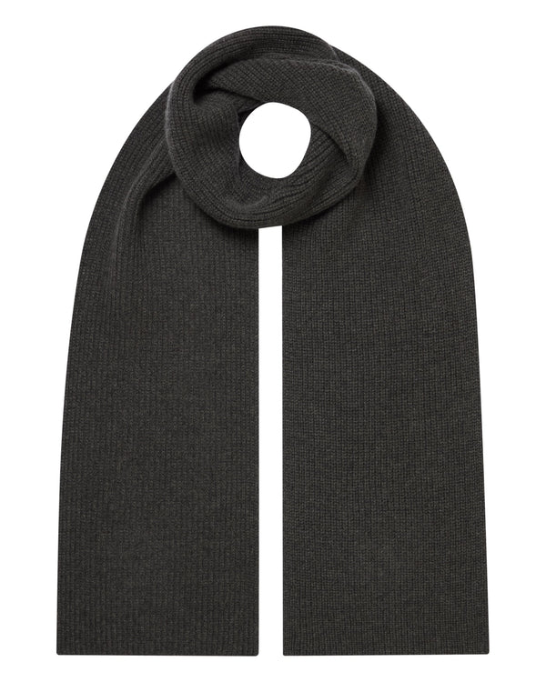 Unisex Ribbed Cashmere Scarf  1