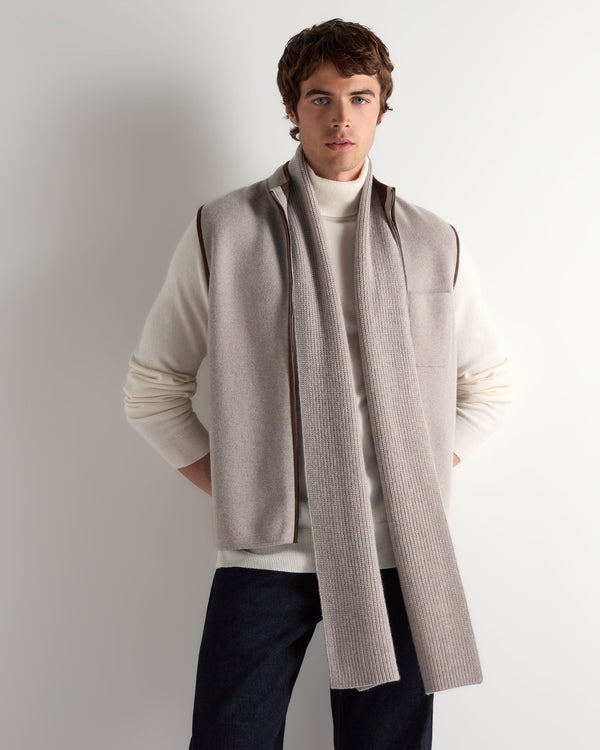 Unisex Ribbed Cashmere Scarf 3