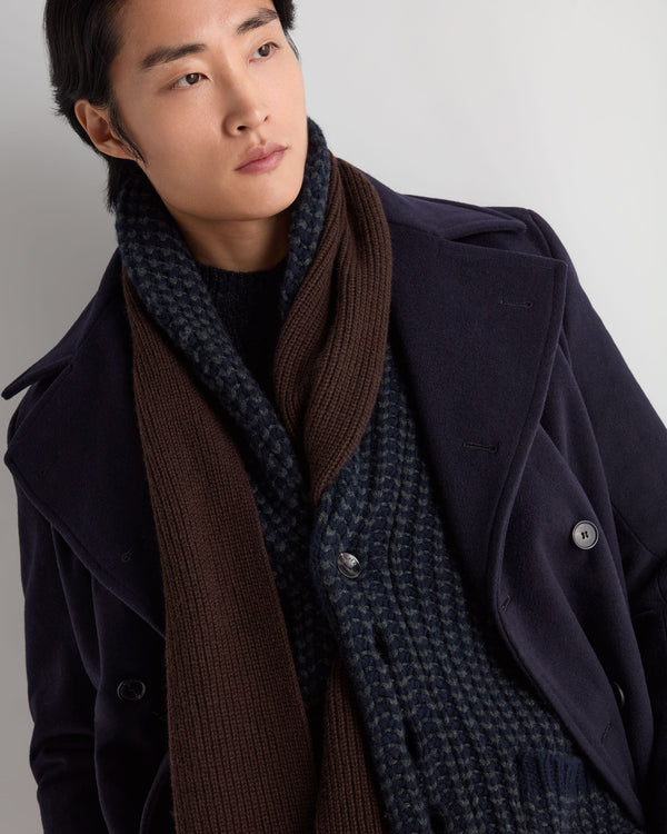 Unisex Ribbed Cashmere Scarf 6