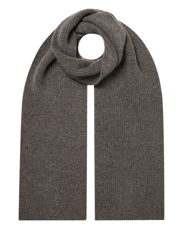 Unisex Ribbed Cashmere Scarf 1