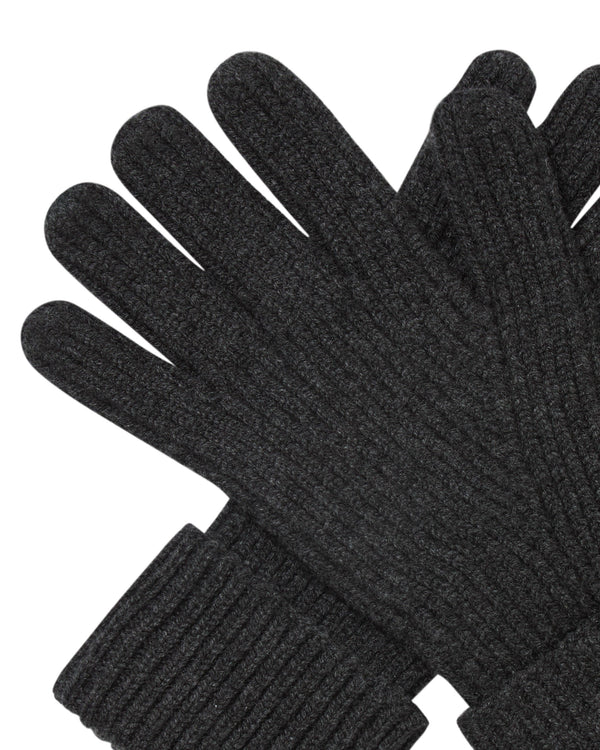 Men's Ribbed Cashmere Gloves 2