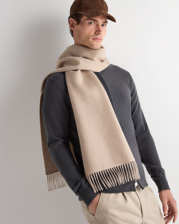 Unisex Doubleface Woven Cashmere Scarf 5