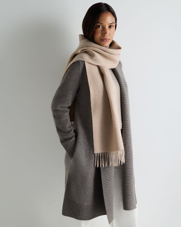 Unisex Doubleface Woven Cashmere Scarf 4