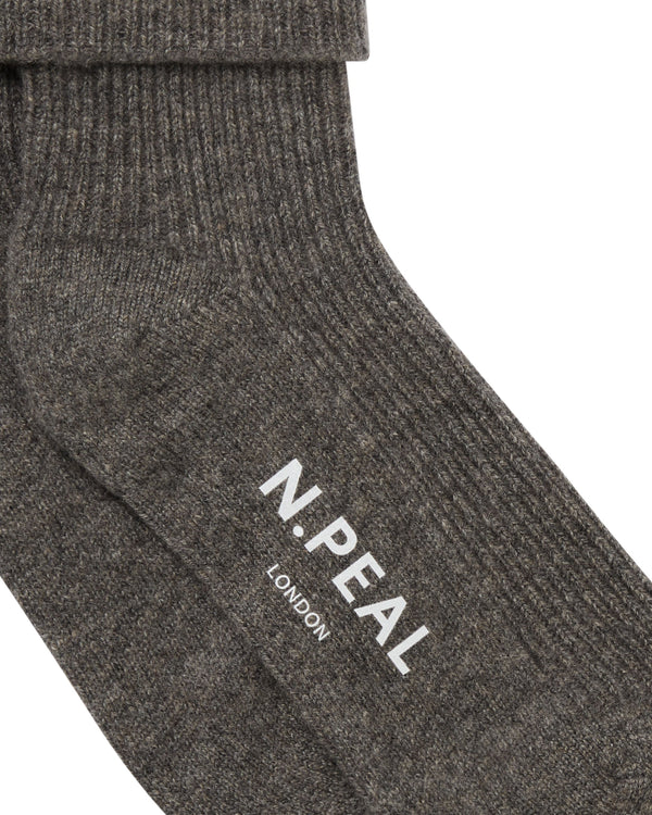 Unisex Cashmere Rib Bed Socks 2