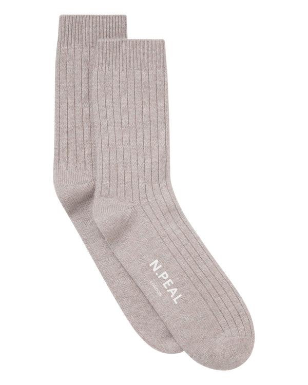 Men's Rib Cashmere House Socks 1