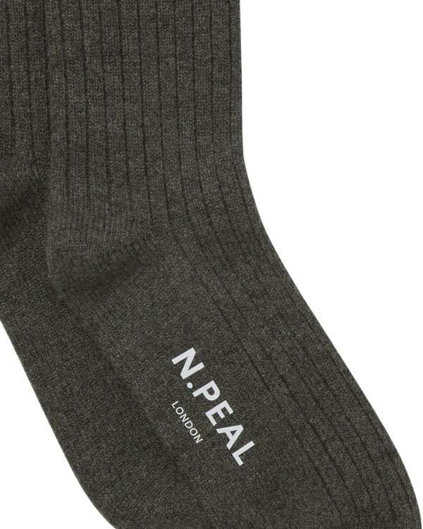 Women's Rib Cashmere House Socks  2