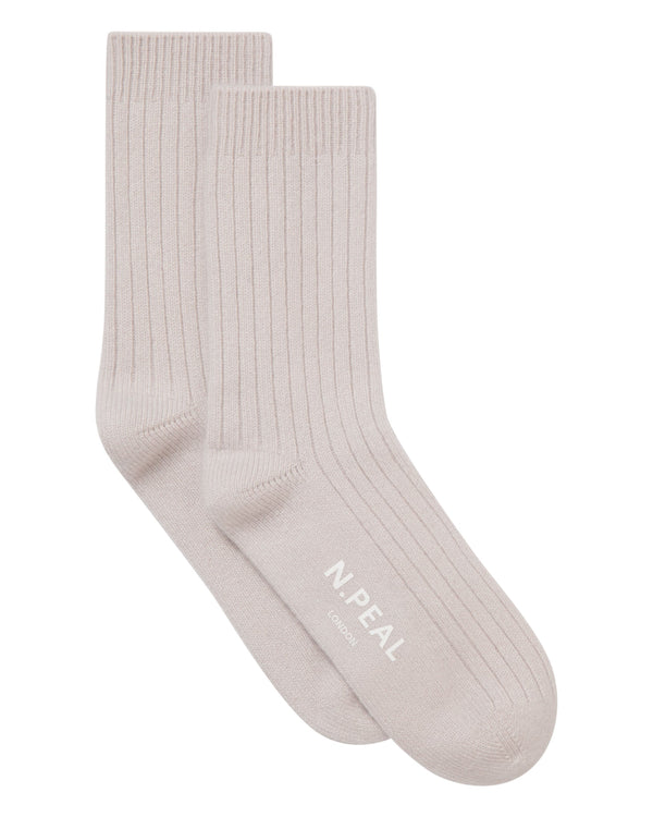 Women's Rib Cashmere House Socks 1
