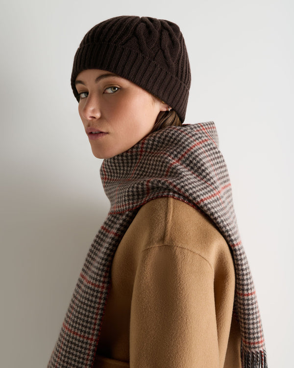 Women's Cable Rib Cashmere Hat 3