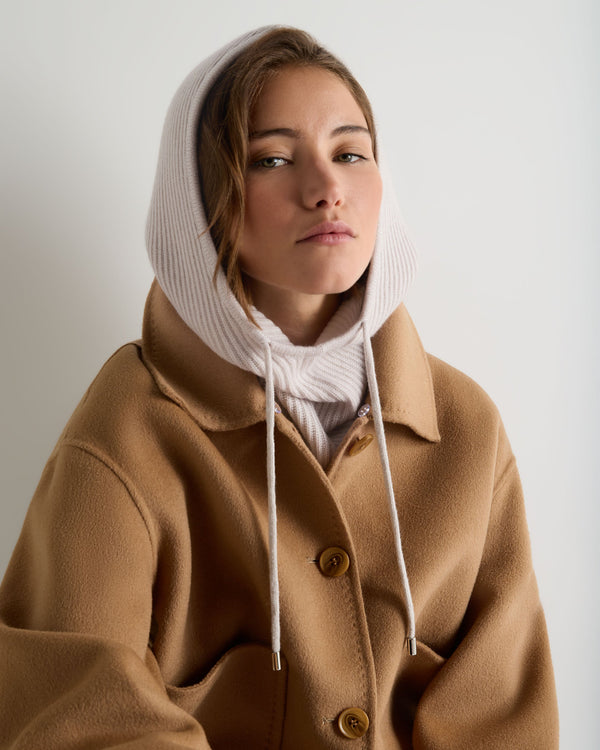 Women's Ribbed Cashmere Hood 2
