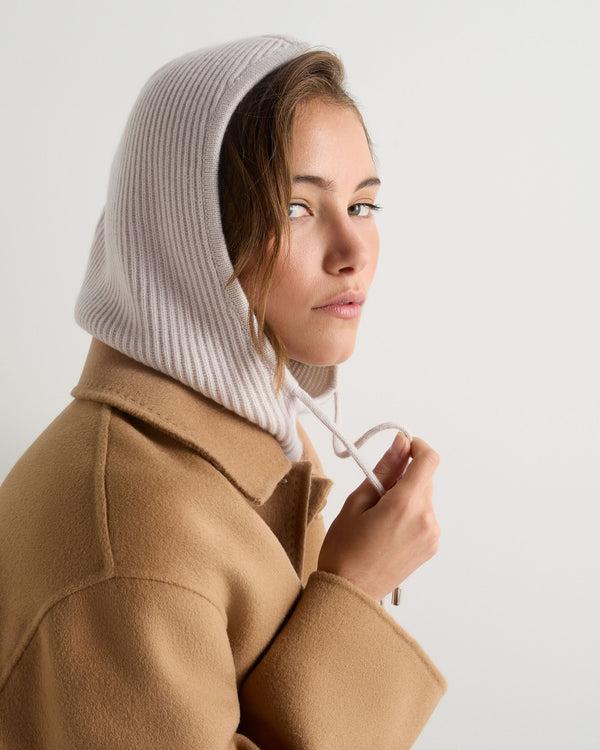 Women's Ribbed Cashmere Hood 3