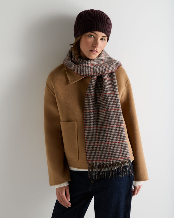 Unisex Cashmere Check Scarf 3