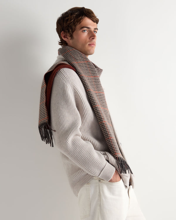 Unisex Cashmere Check Scarf 2