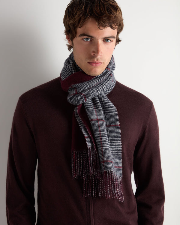Unisex Cashmere Check Scarf 3