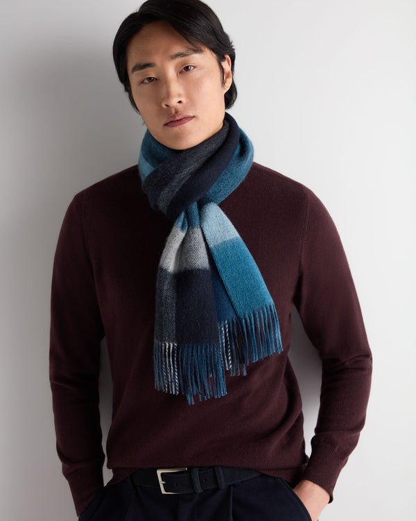 Unisex Cashmere Check Scarf 3