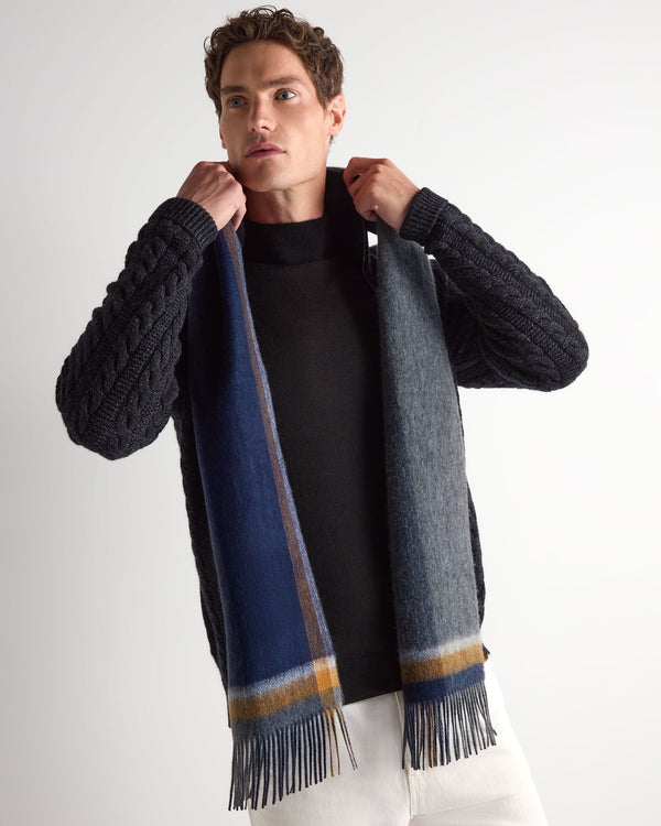 Unisex Cashmere Check Scarf 3