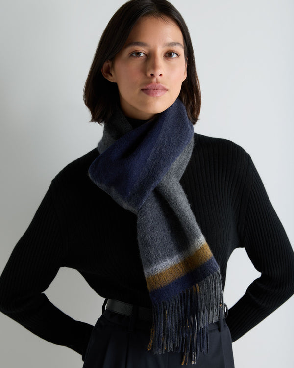 Unisex Cashmere Check Scarf 2