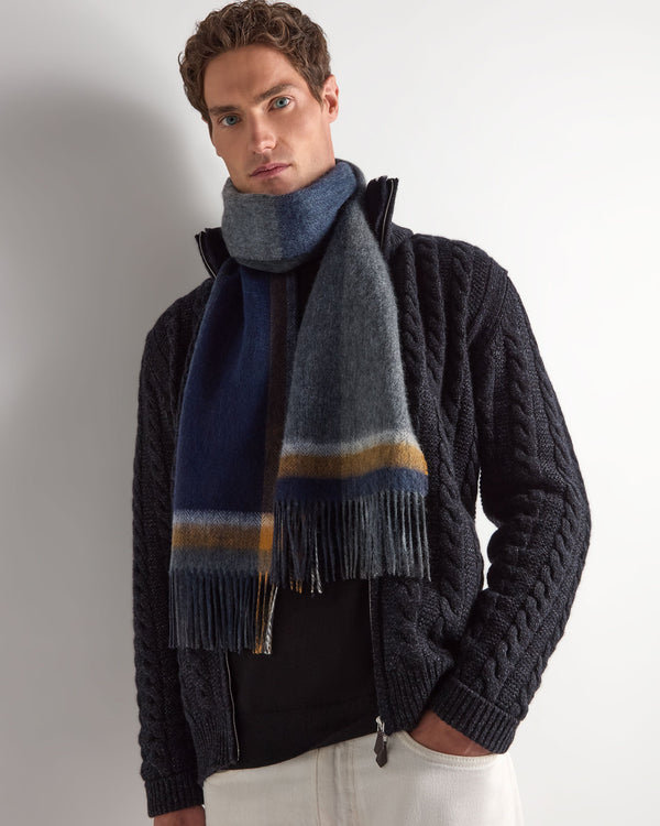 Unisex Cashmere Check Scarf 5