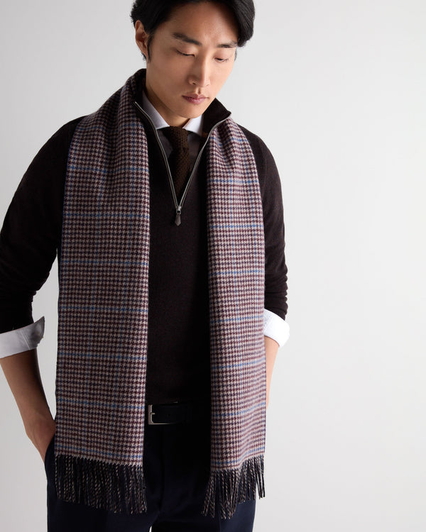 Unisex Cashmere Check Scarf 3