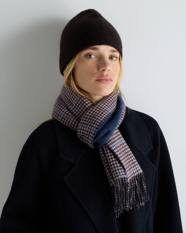 Unisex Cashmere Check Scarf 2