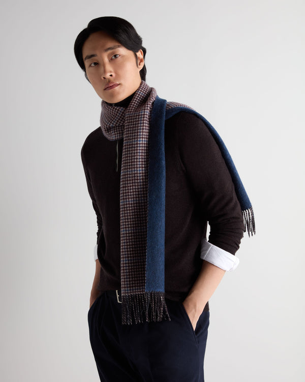 Unisex Cashmere Check Scarf 5