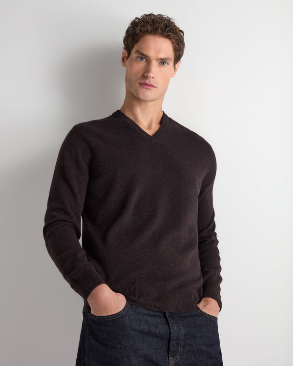 Men's Burlington V Neck Cashmere Jumper 1