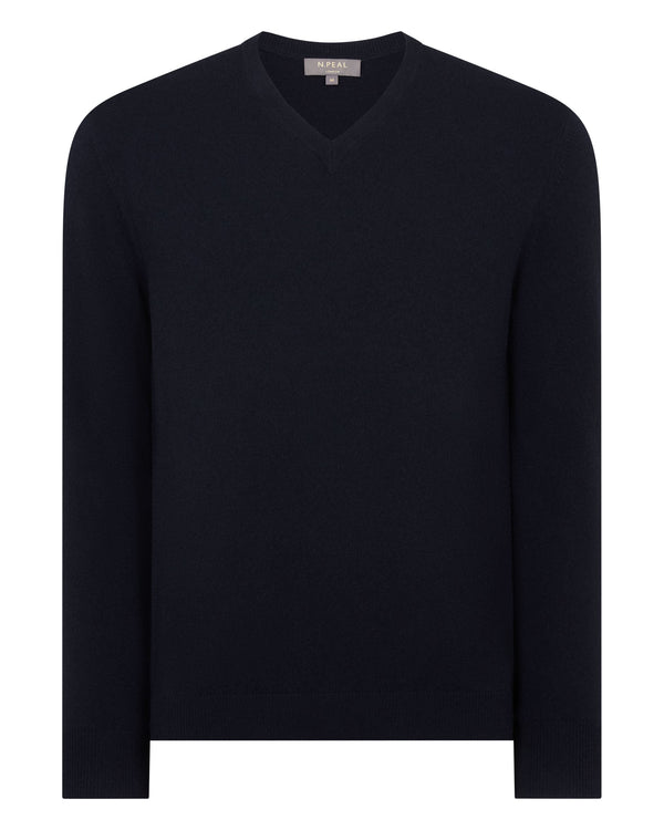 Men's Burlington V Neck Cashmere Jumper 2