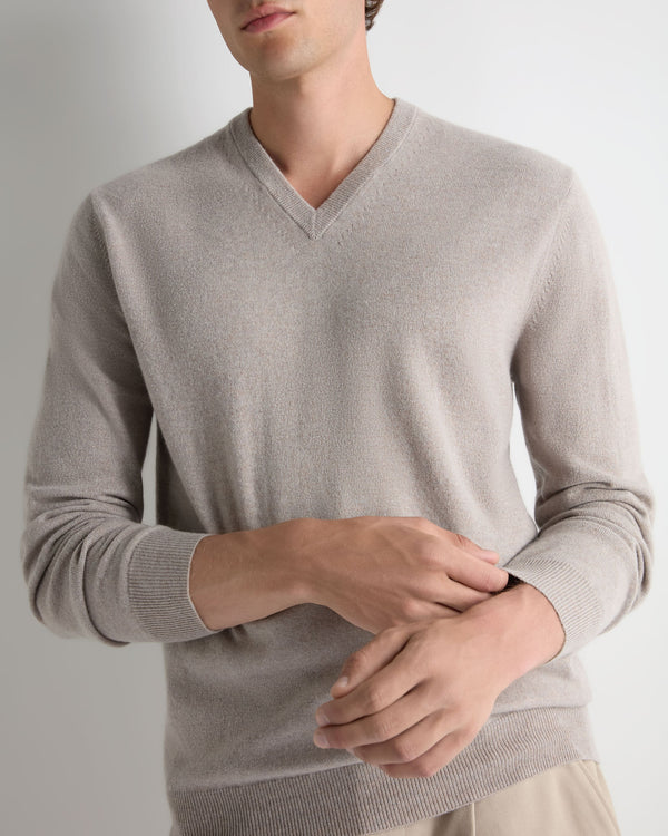 Men's Burlington V Neck Cashmere Jumper 5
