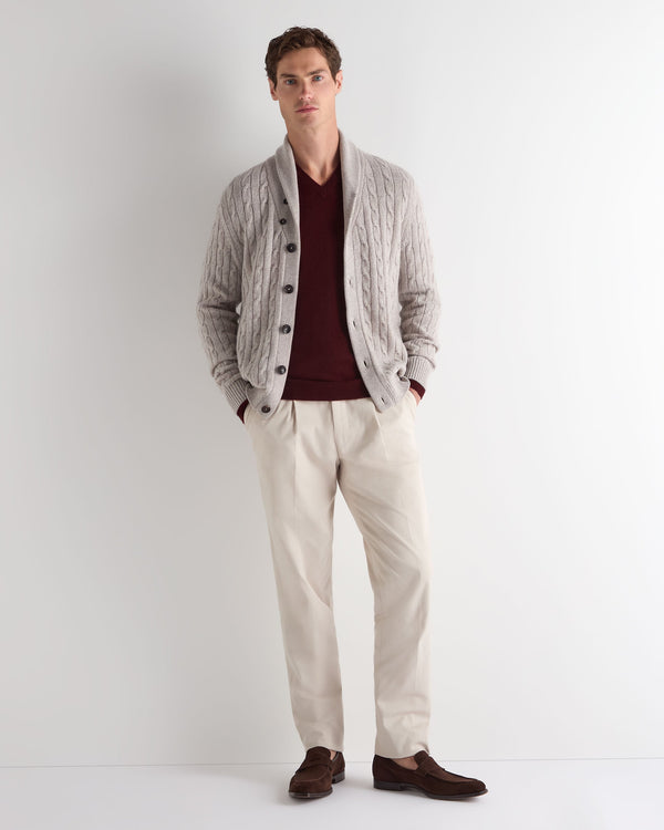 Men's Burlington V Neck Cashmere Jumper 3