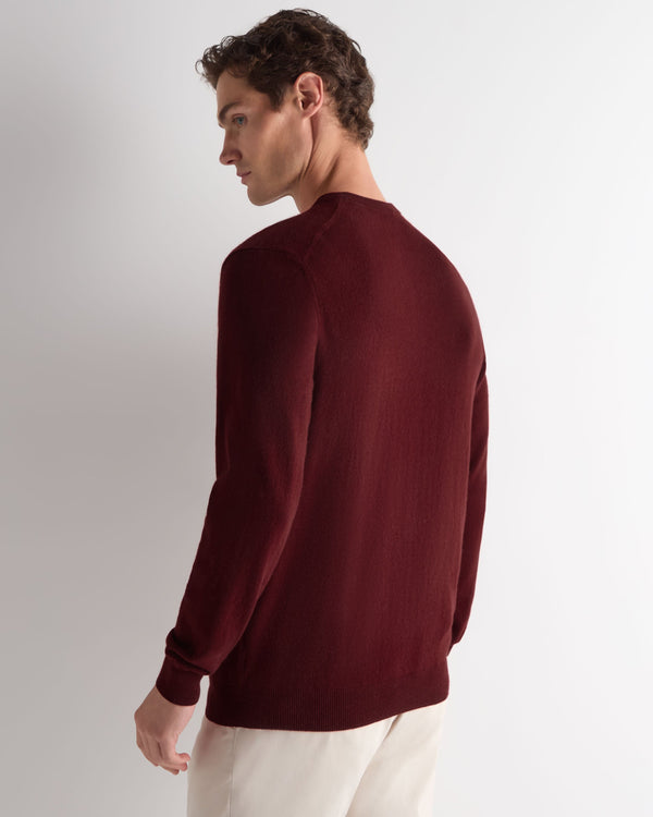 Men's Burlington V Neck Cashmere Jumper 4