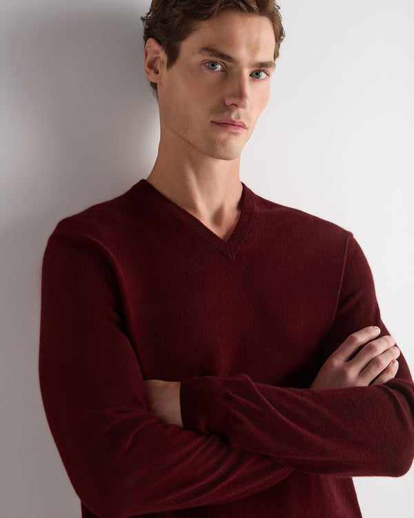 Men's Burlington V Neck Cashmere Jumper 5