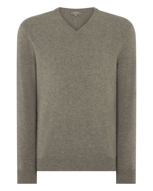 Men's Burlington V Neck Cashmere Jumper 2