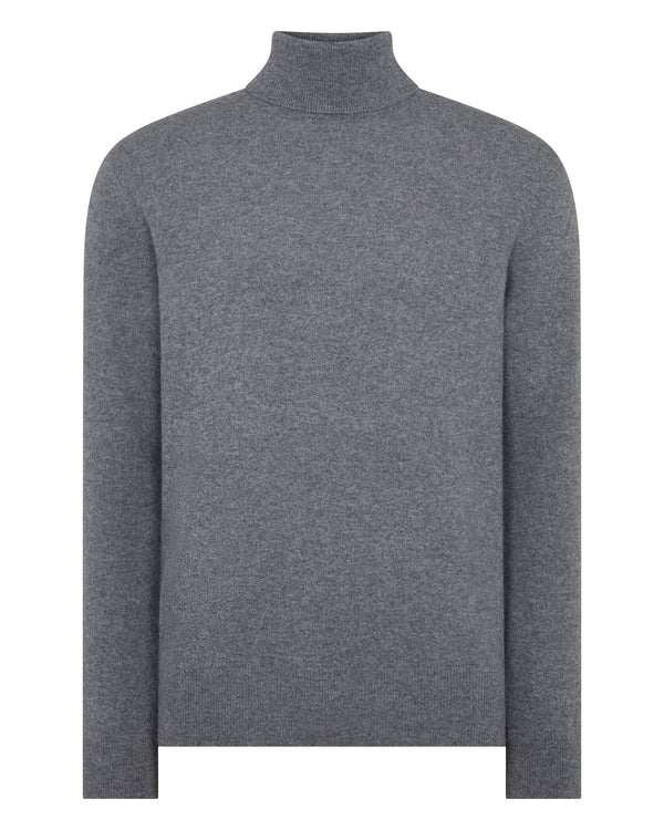 Men's Trafalgar Roll Neck Cashmere Jumper 2