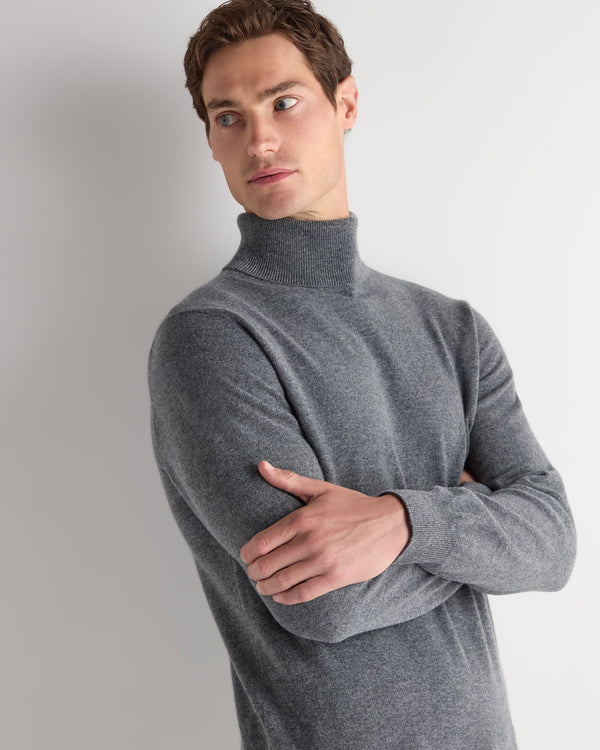Men's Trafalgar Roll Neck Cashmere Jumper 5