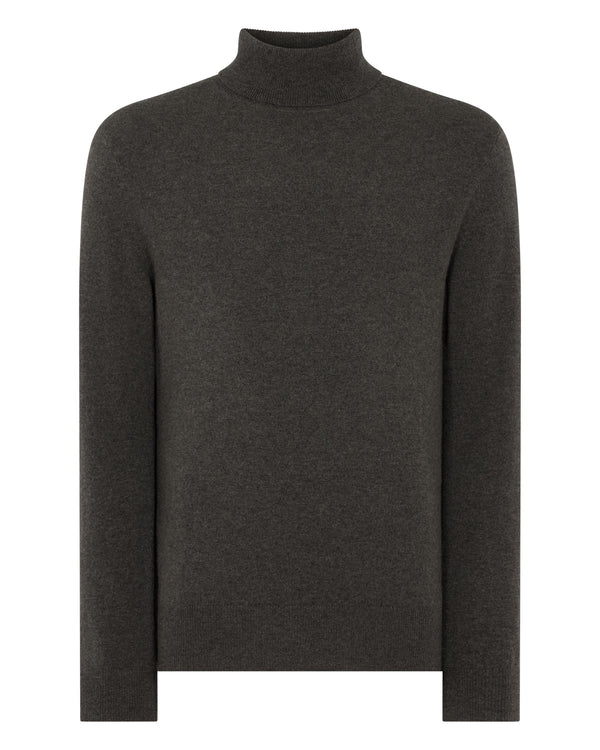 Men's Trafalgar Roll Neck Cashmere Jumper  2