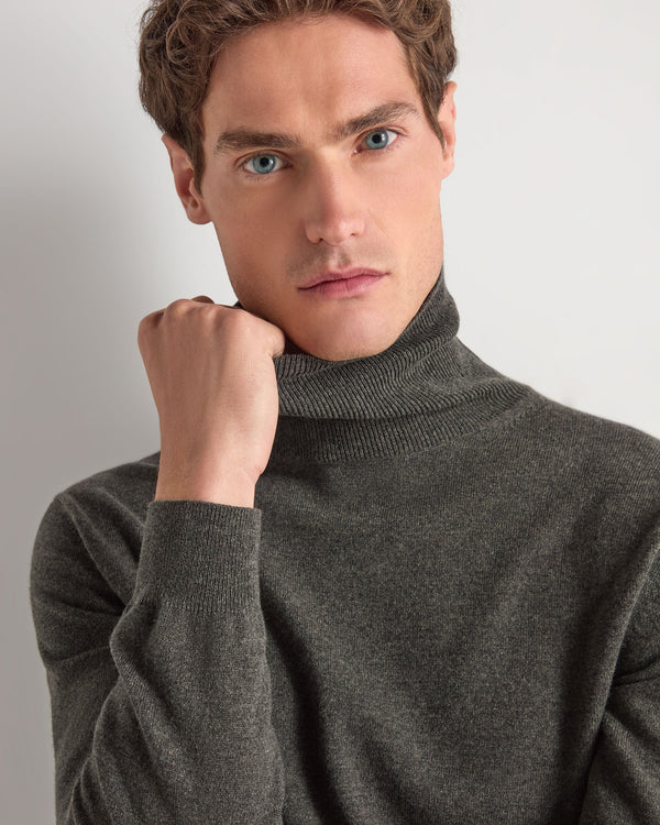 Men's Trafalgar Roll Neck Cashmere Jumper  5