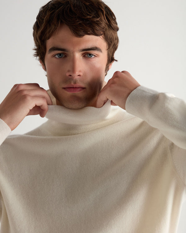Men's Trafalgar Roll Neck Cashmere Jumper 5