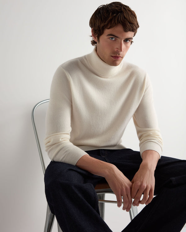 Men's Trafalgar Roll Neck Cashmere Jumper 7