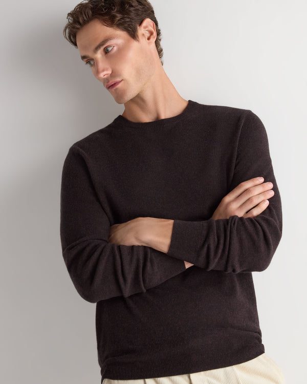 Men's Oxford Round Neck Cashmere Jumper 1