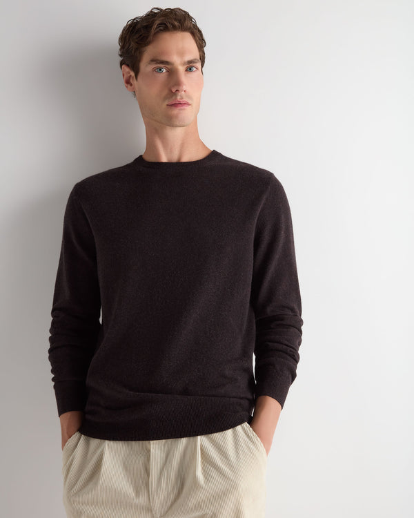 Men's Oxford Round Neck Cashmere Jumper 5