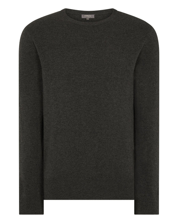 Men's Oxford Round Neck Cashmere Jumper  2