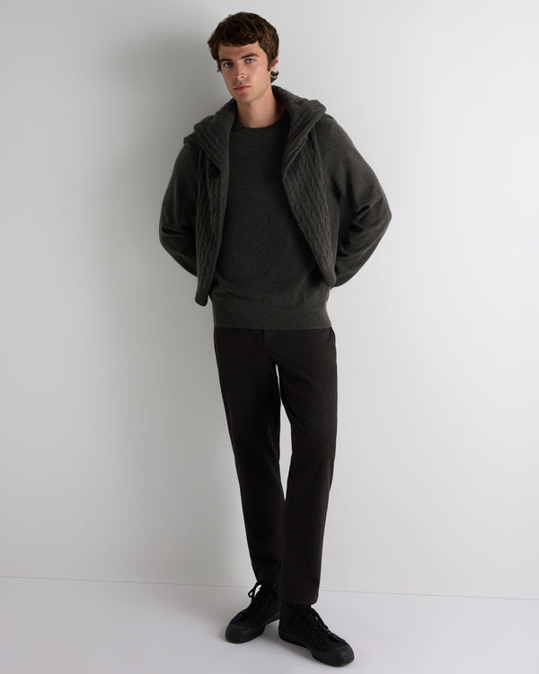 Men's Oxford Round Neck Cashmere Jumper  3