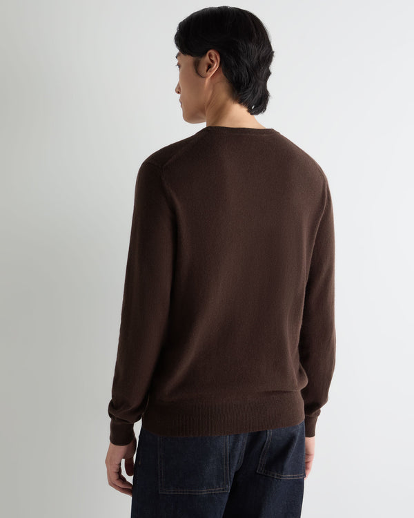Men's Oxford Round Neck Cashmere Jumper 4
