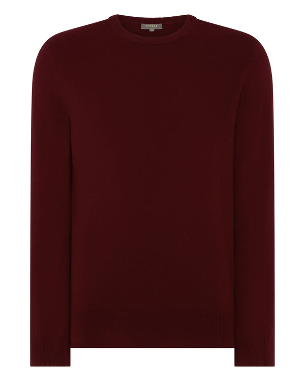 Men's Oxford Round Neck Cashmere Jumper 2