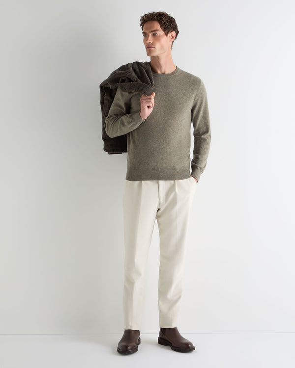 Men's Oxford Round Neck Cashmere Jumper 3