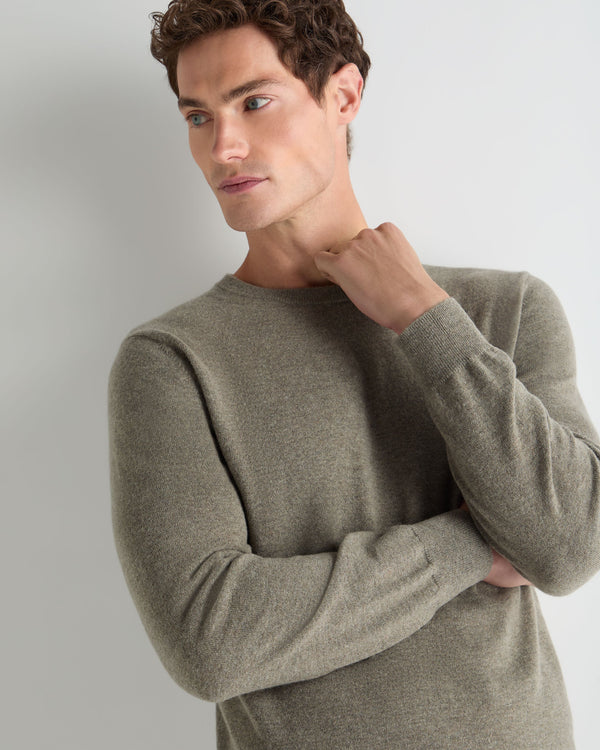Men's Oxford Round Neck Cashmere Jumper 5