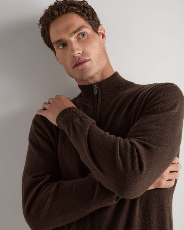 Men's Knightsbridge Full Zip Cashmere Jumper 5