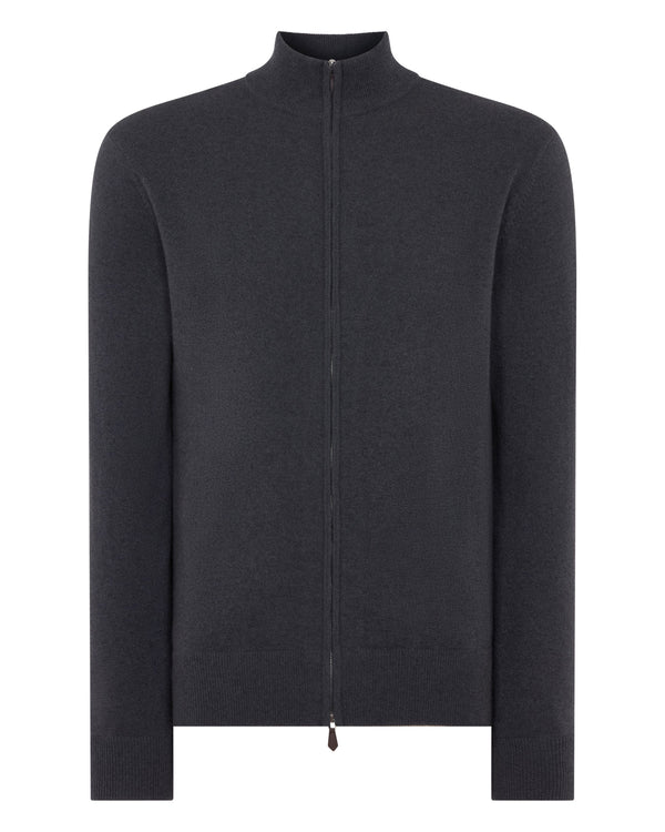 Men's Knightsbridge Full Zip Cashmere Jumper 2
